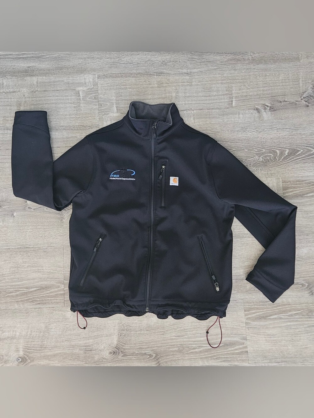 Carhartt Rain Defender Jacket Crowley Softshell Fleece Lined Heavy Mens XL Black